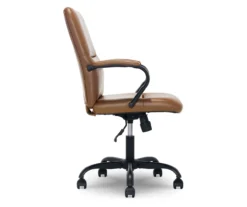 Camel Brown Vegan Leather Office Chair -COSCO Store 810583520 A2 2