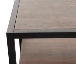 Walnut Chevron 2-Door Storage Cabinet -COSCO Store 810584249 2