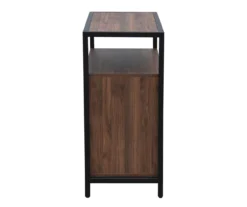 Walnut Chevron 2-Door Storage Cabinet -COSCO Store 810584249 A8