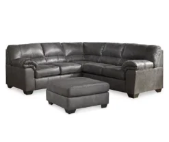 Bladen Slate Faux Leather Oversize Accent Ottoman -COSCO Store 810587438 810587343 810587473