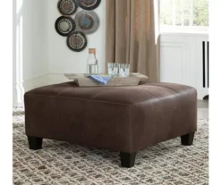 Signature Design By Ashley Navi Faux Leather Oversized Accent Ottoman -COSCO Store 810587440 4