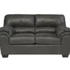 Bladen Slate Faux Leather Loveseat -COSCO Store 810587472 1