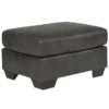 Bladen Slate Faux Leather Ottoman -COSCO Store 810587474 1 1