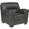 Bladen Slate Faux Leather Armchair -COSCO Store 810587475 2