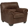 Bladen Coffee Faux Leather Armchair -COSCO Store 810587481 2