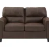 Navi Chestnut Faux Leather Loveseat 2 Navi Chestnut Faux Leather Loveseat -COSCO Store 810587484 3