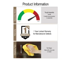 CosmoLiving Brielle Entryway Shoe Storage Cabinet -COSCO Store 810589010 2