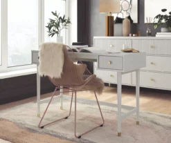 Elizabeth Dove Gray Office Desk -COSCO Store 810589021 2