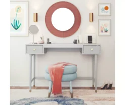 Elizabeth Dove Gray Office Desk -COSCO Store 810589021 6