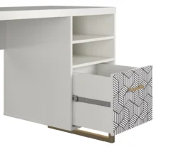 Scarlett White Pedestal Desk -COSCO Store 810589027 2