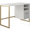 Scarlett White Pedestal Desk 1 Scarlett White Pedestal Desk -COSCO Store 810589027 4