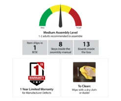 CosmoLiving Westerleigh Lift Top Desk -COSCO Store 810589032 2