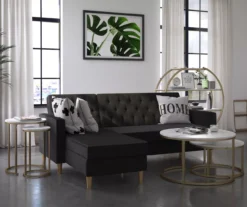 Amelia Faux Marble 4-Shelf Bookcase -COSCO Store 810589033 1