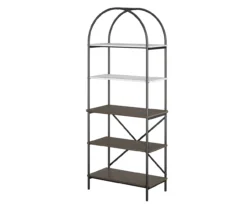Vivinne Gray 5-Shelf Bookcase -COSCO Store 810589034 3