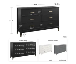 CosmoLiving Westerleigh 6-Drawer Dresser 32 CosmoLiving Westerleigh 6-Drawer Dresser -COSCO Store 810589236 3