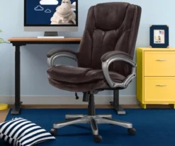 Benton Brown Big & Tall Faux Leather Executive Office Chair 16 Benton Brown Big & Tall Faux Leather Executive Office Chair -COSCO Store 810590314 1