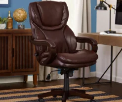 Conway Brown Big & Tall Bonded Leather Office Chair 13 Conway Brown Big & Tall Bonded Leather Office Chair -COSCO Store 810590315 2