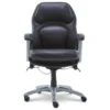 Delvin Black Bonded Leather Office Chair -COSCO Store 810590317 3