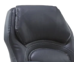 Delvin Black Bonded Leather Office Chair -COSCO Store 810590317 A0 6