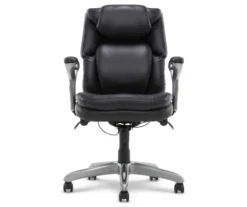 Anniston Black Bonded Leather Office Chair