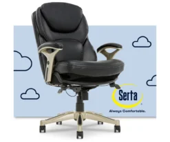 Claremont Black Bonded Leather Office Chair -COSCO Store 810590374 1