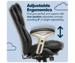 Claremont Black Bonded Leather Office Chair -COSCO Store 810590374 11