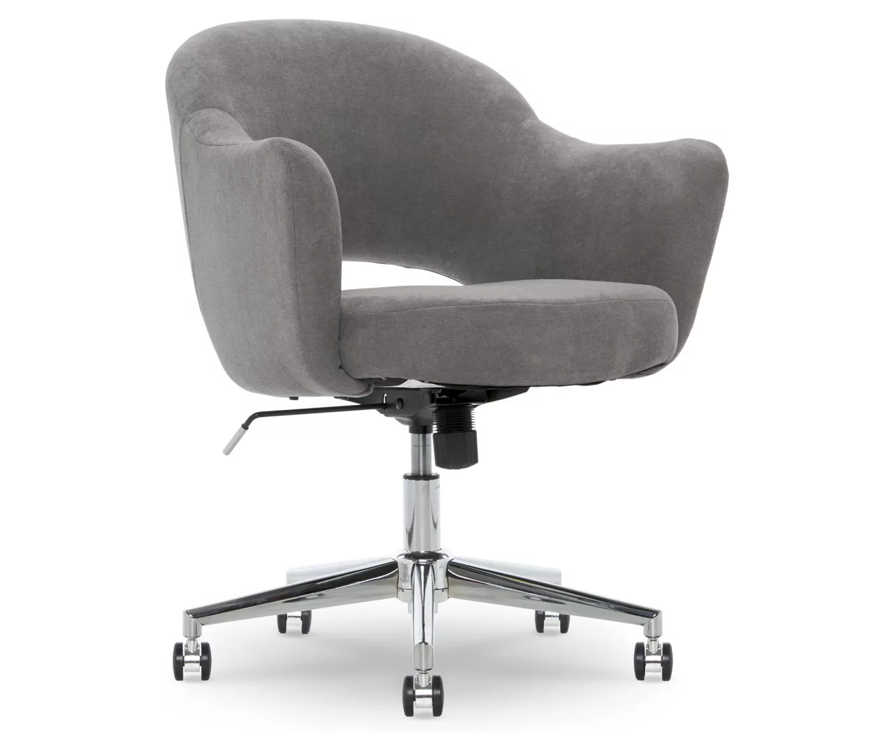 Valetta Gray Microfiber Office Chair 3 Valetta Gray Microfiber Office Chair - Image 2