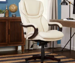 Conway Ivory Big & Tall Bonded Leather Office Chair -COSCO Store 810590382 2