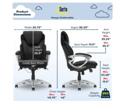 Serta Bryce Bonded Leather Office Chair -COSCO Store 810590389 6
