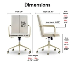 Giselle Velvet Office Chair -COSCO Store 810590390 7