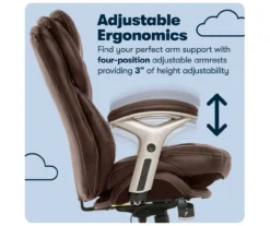 Claremont Chestnut Brown Bonded Leather Office Chair -COSCO Store 810590393 11