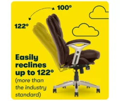 Claremont Chestnut Brown Bonded Leather Office Chair -COSCO Store 810590393 8