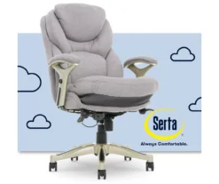 Claremont Light Gray Fabric Office Chair -COSCO Store 810590395 1 1
