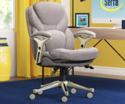 Claremont Light Gray Fabric Office Chair -COSCO Store 810590395 2 1