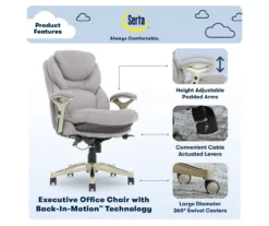 Serta Claremont Fabric Office Chair -COSCO Store 810590395 7