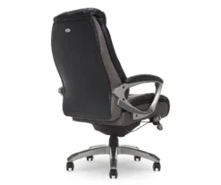 Lautner Gray Executive Bonded Leather Office Chair -COSCO Store 810590397 5
