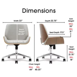 Ophelia Fabric Office Chair -COSCO Store 810590405 71