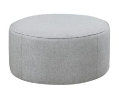 Waltham Wickham Gray Ottoman
