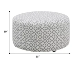 Anderson Gray Lattice Ottoman -COSCO Store 810590544 2 1