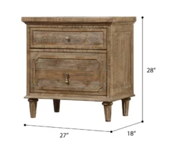 Windham 2-Drawer Nightstand With USB Charging -COSCO Store 810591521 8