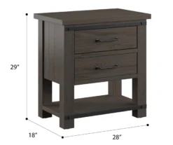 Cameron Cocoa 2-Drawer Nightstand 11 Cameron Cocoa 2-Drawer Nightstand -COSCO Store 810591524 4
