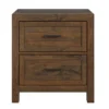 West Caramel 2-Drawer Nightstand -COSCO Store 810591525