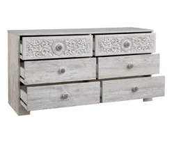 Paxberry Whitewash 6-Drawer Dresser -COSCO Store 810591798 3