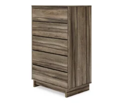 Shallifer Brown 5-Drawer Storage Chest -COSCO Store 810591841 1