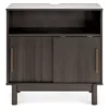 Brymont Dark Gray Sliding Door Accent Cabinet -COSCO Store 810591843 5