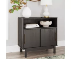 Brymont Dark Gray Sliding Door Accent Cabinet -COSCO Store 810591843 7