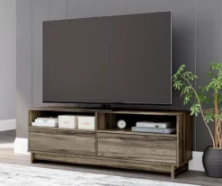59" Shallifer Brown TV Stand -COSCO Store 810592173 9