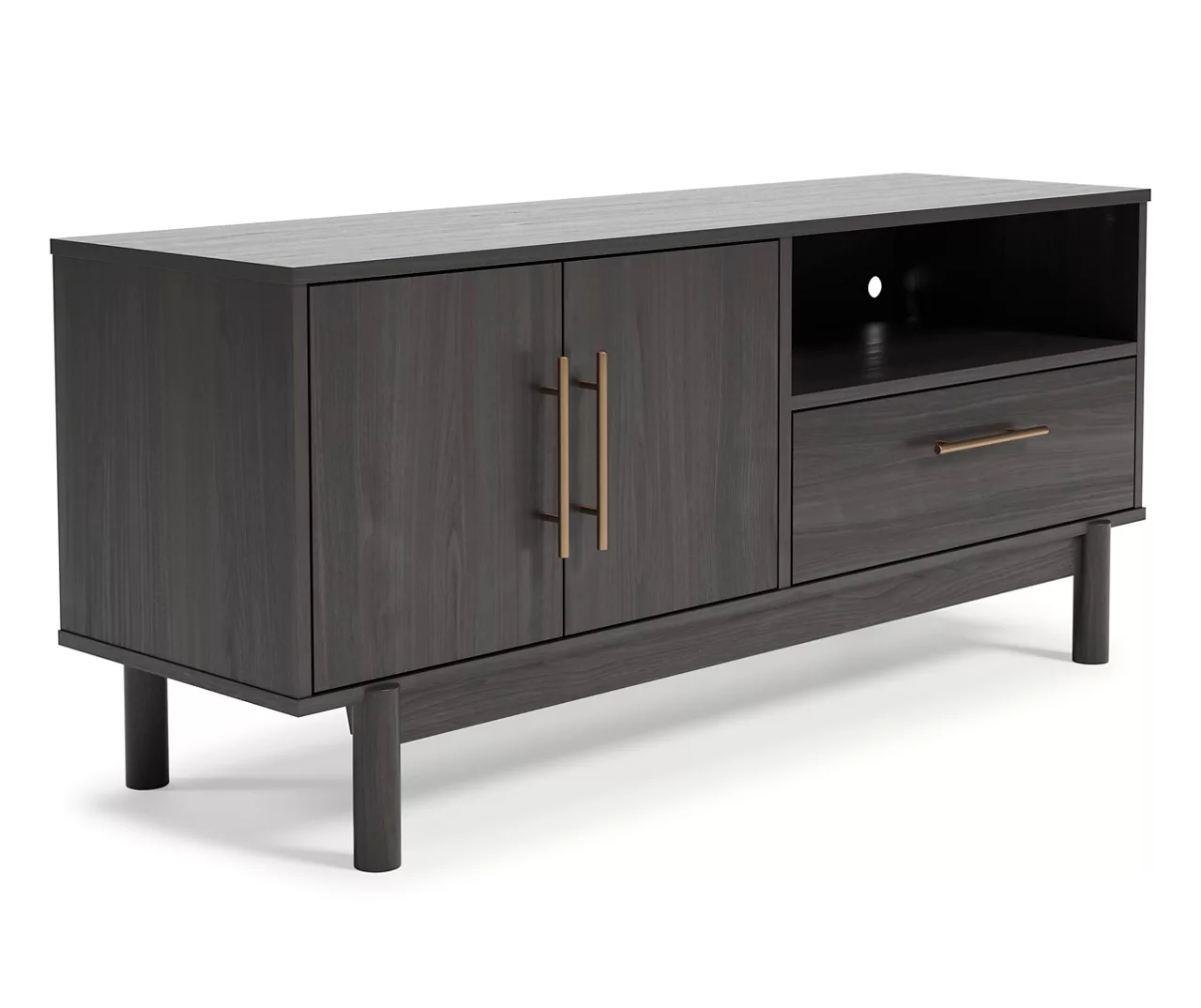 59" Brymont Dark Gray TV Stand 4 59" Brymont Dark Gray TV Stand - Image 2