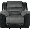 Earhart Slate Faux Leather Rocker Recliner