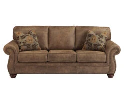 Larkinhurst Earth Faux Leather Queen Sofa Sleeper -COSCO Store 810594594 1 1